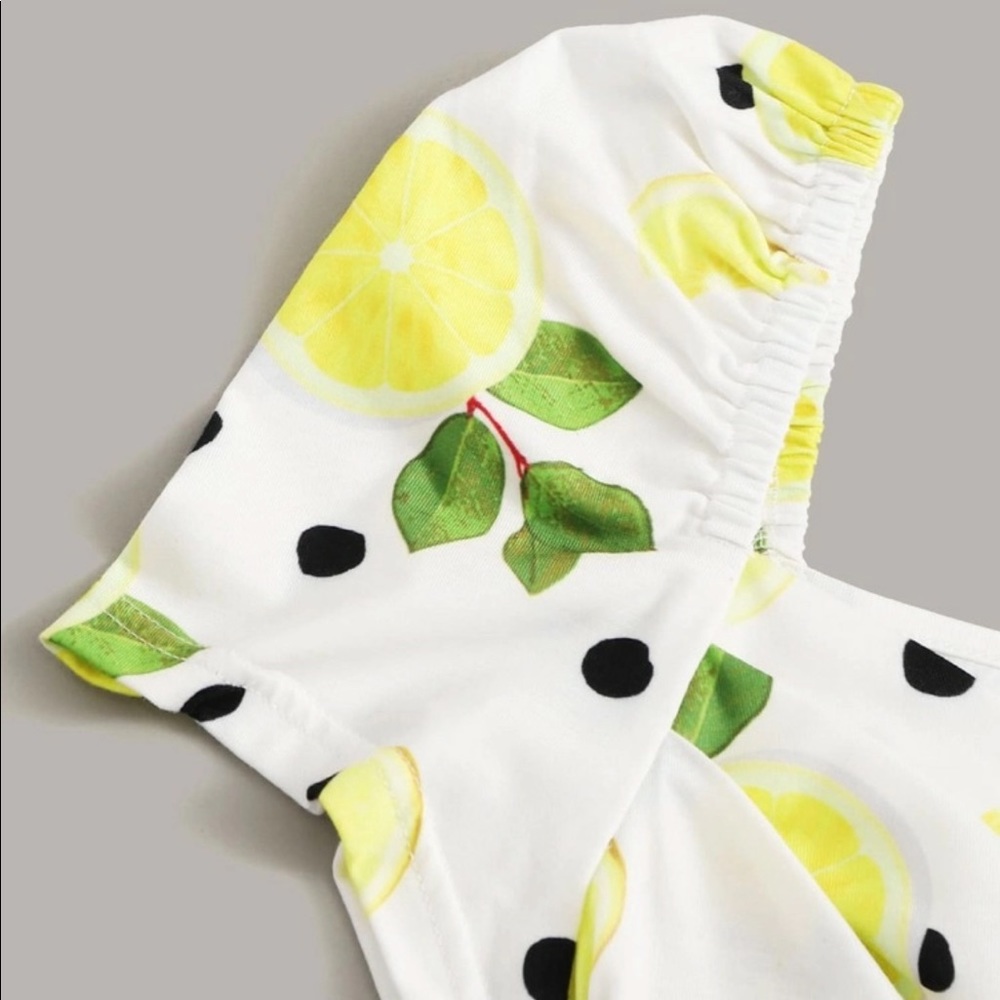 *SOON TO DONATE* 
Never Worn Lemon Print Bodysuit - Picture 4 of 8